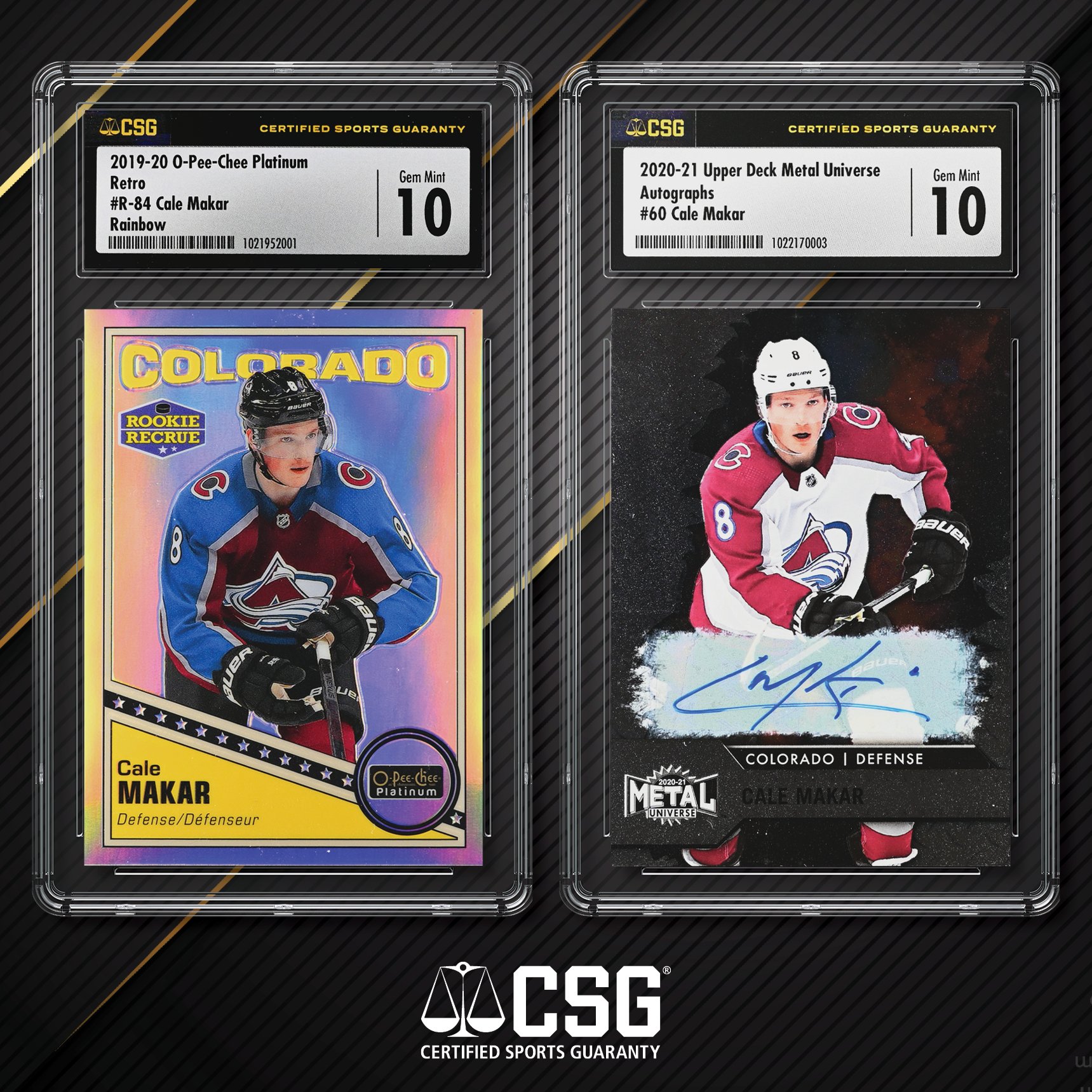 CSG Certified Sports Guaranty on Twitter "Cale Makar is just getting