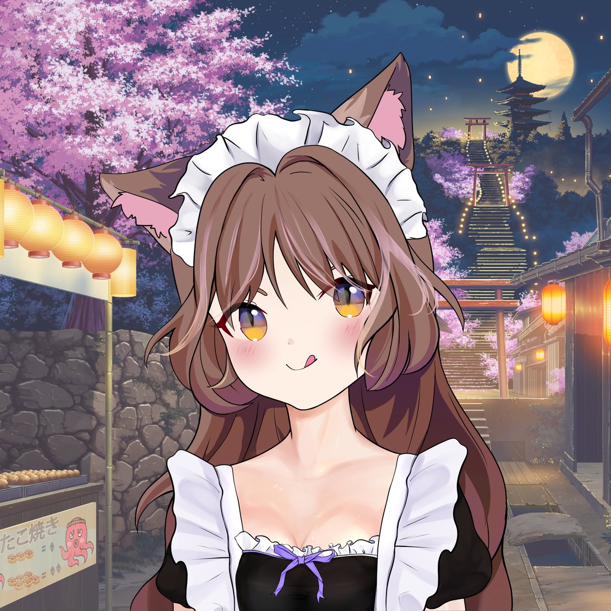 📢 Attention please!  

⬇️ Your maid catgirl is here!
She prepared a lot 🍜 please dig in! 🍣

(retweet = whitelist chance)