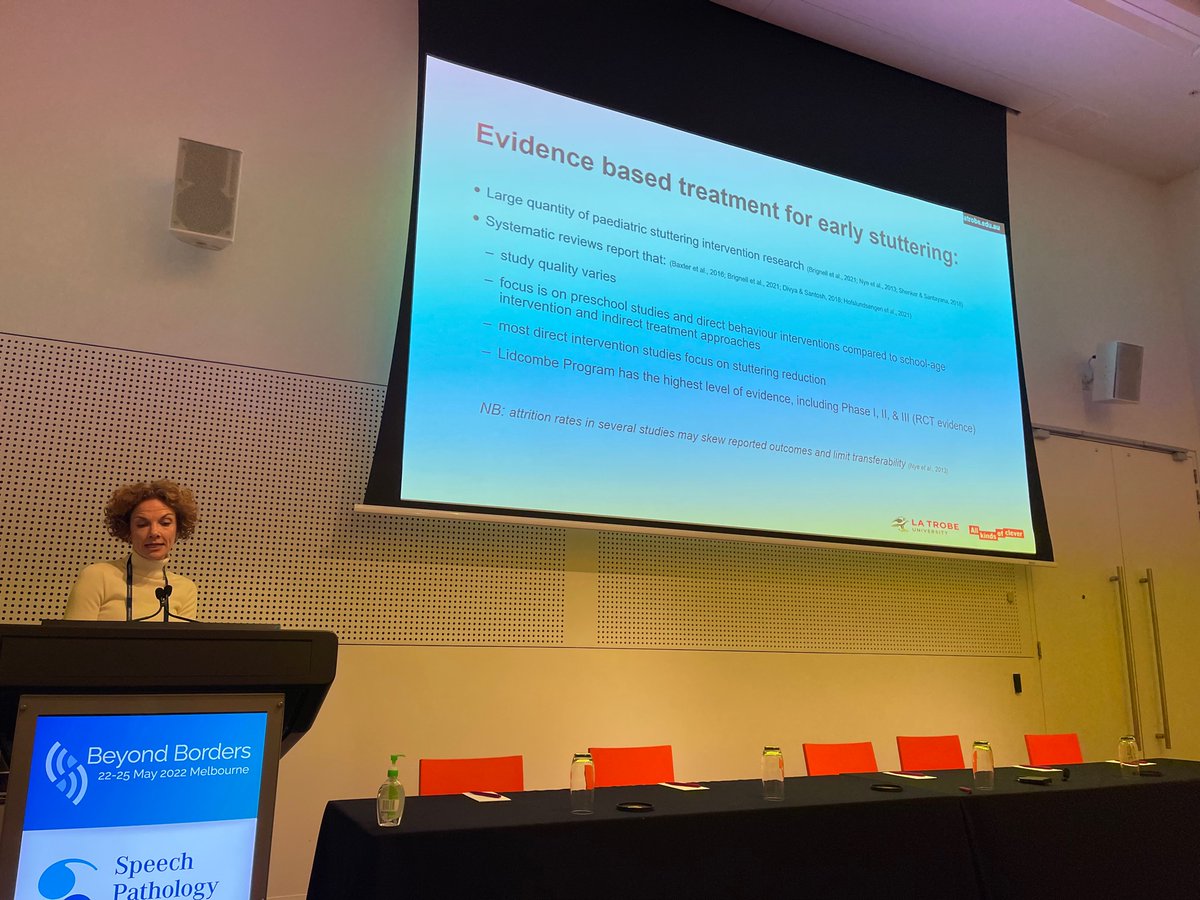 Great to be back at #SPAConf presenting our n=215 study of Aust SLP experiences working w children who stutter. #ebp #cws