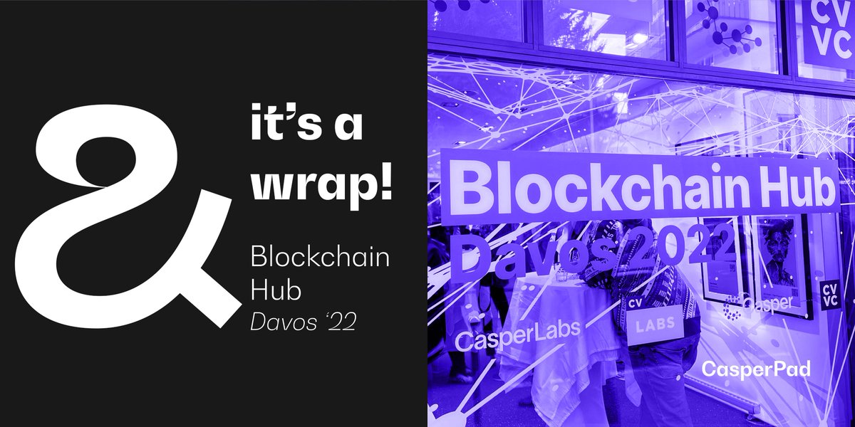 Three days at the Blockchain Hub Davos, full of fruitful conversations with amazing people!✨

We're excited to continue building & launching projects on @Casper_Network 🚀

Coming up next: A Casper native NFT Marketplace 🤩

Stay tuned 👀

#IDO #NFT #CSPD #CSPR #WEF22 #DAVOS22