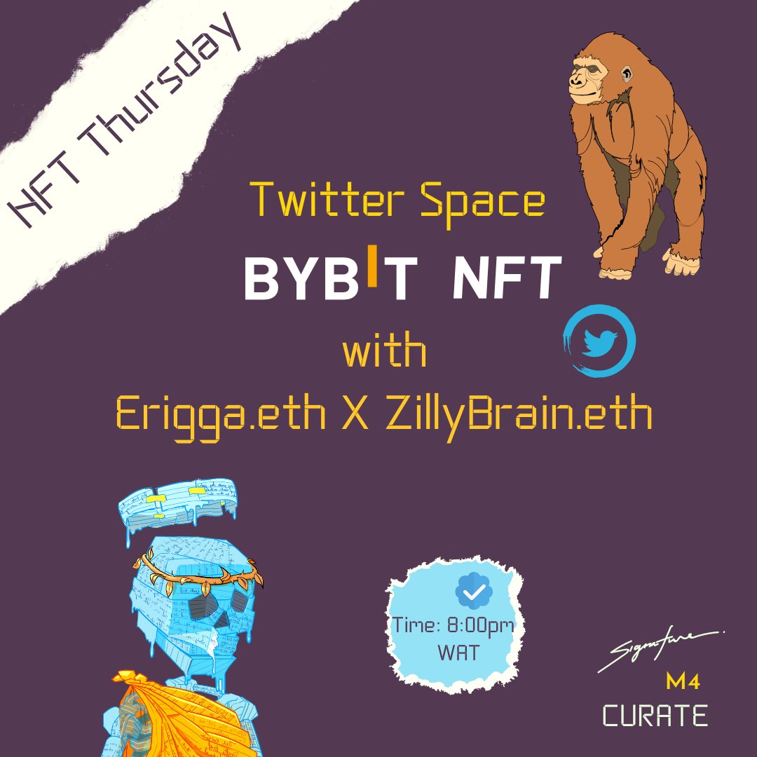 erigganewmoney's tweet photo. Join me on NFT Thursday space with @ByBitAfrica x @Zillionz_opera 

Let's talk Paper Heads
We're Ready To Fly 

#NFT #PaperHEAD #WhenUFO #TheMuskCity https://t.co/QXQRfFfG19