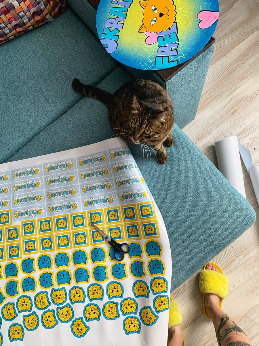 ChipaArt's tweet photo. We make more and more #Chipaart #stickers 😼🤪🫶🏼
#NFTCommmunity #graffitiart #graffiti #Ukraine https://t.co/4t3GhoBat1