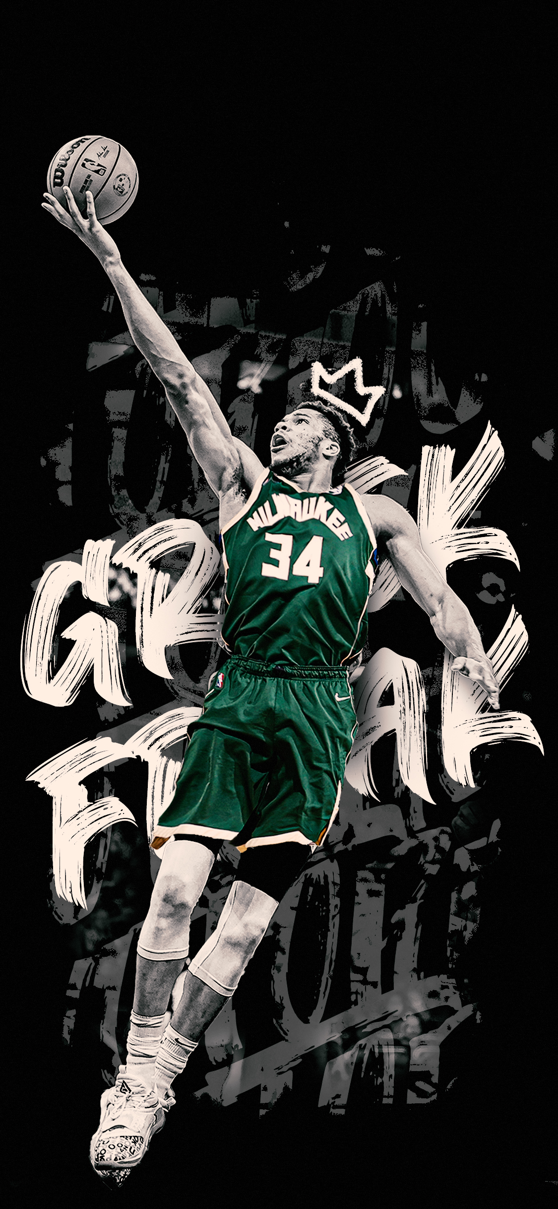 Ferry on X: Giannis Antetokounmpo graphic and phone wallpaper for  #WallpaperWednesday