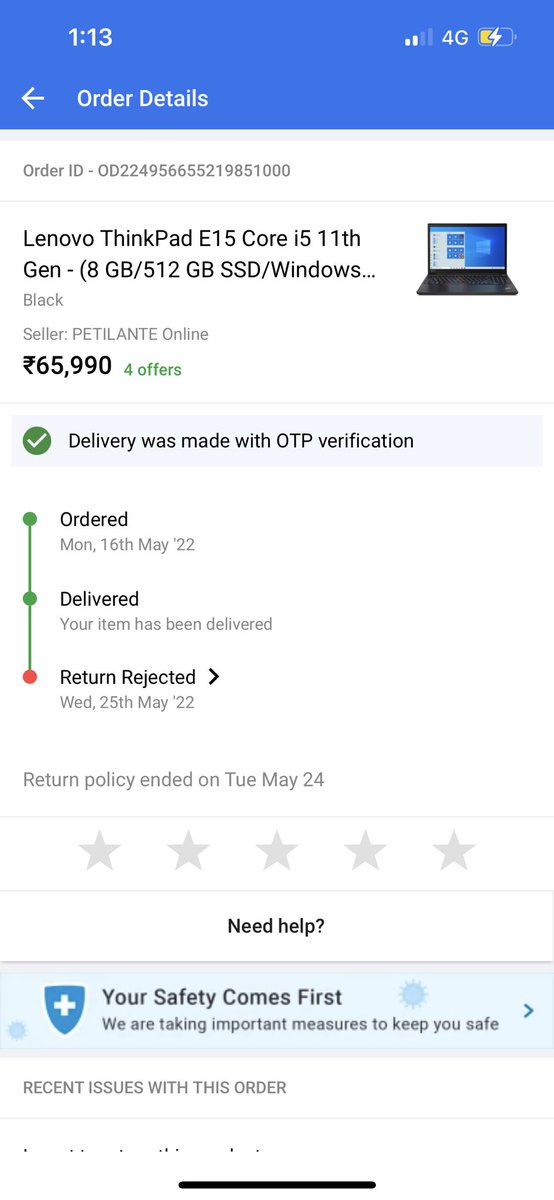 ShrutiM89033714's tweet photo. Scam by Flipkart. Ordered laptop and got art decor product. They are not ready to either refund or provide the laptop. Hard earned money went in drain. Need support  #scammers #fraud #Flipkart #consumercourt #HumanRights #needhelp #CustomerExperience https://t.co/dfHi4WBhZv