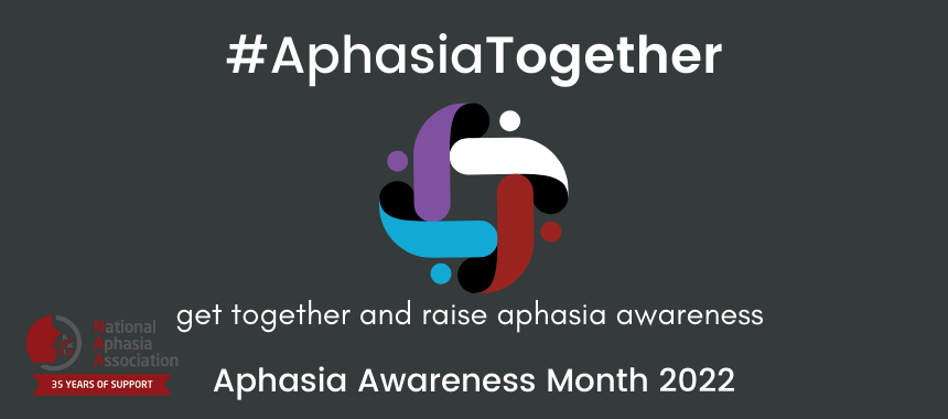 NatAphasiaAssoc's tweet photo. June is #AphasiaAwareness Month. #AphasiaTogether is about education, community, and connection: https://t.co/nDgtjJ3TXJ https://t.co/0RbBUbyAFJ