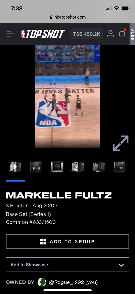 So this was the second best thing in my pack and I’ll use it for the #giveaway. 48 hours comment your ts and retweet. Good luck. #NBATopShotThis