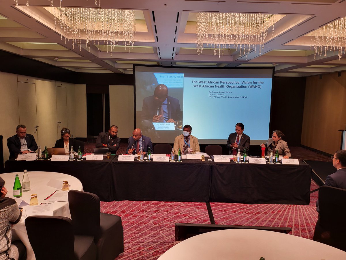 OoasWaho's tweet photo. On day 2 of the 75th WHA saw discussions on improving preparedness &amp; response of public health emergencies particularly in light of the protracted COVID-19 pandemic. Also happening, the introduction of the SUVA guidelines from the G4 Alliance &amp; ISS. @sokolo12 @MohGambia https://t.co/ojD2RUjAvH