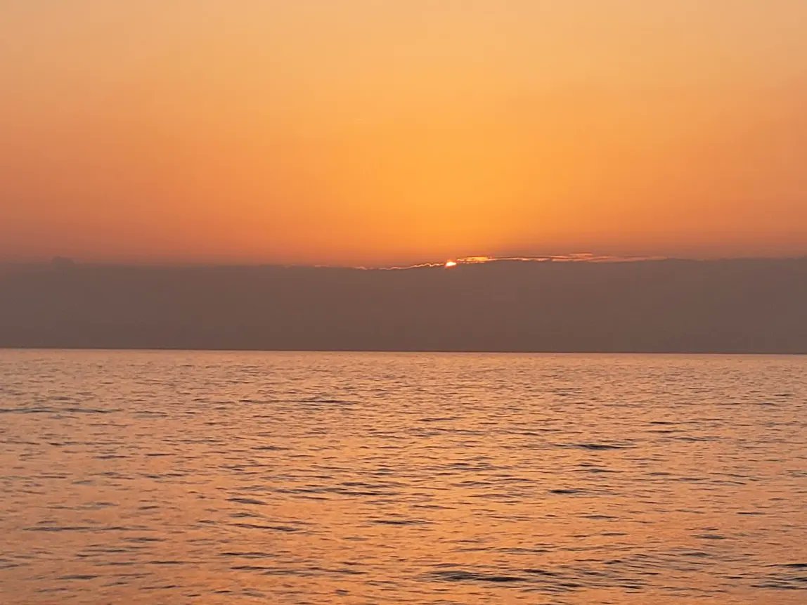 AbedHassoun's tweet photo. Last sampling site during #TalPro2022 is the famous time-series site #DYFAMED. We were sampling with a beautiful sunset 🌅
#RVBelgica https://t.co/15GOwBxSxV