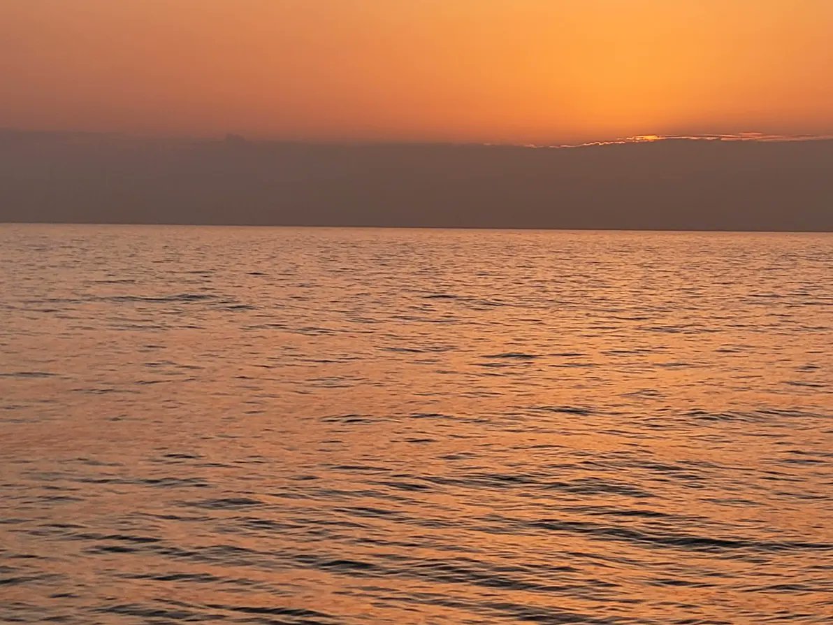 AbedHassoun's tweet photo. Last sampling site during #TalPro2022 is the famous time-series site #DYFAMED. We were sampling with a beautiful sunset 🌅
#RVBelgica https://t.co/15GOwBxSxV