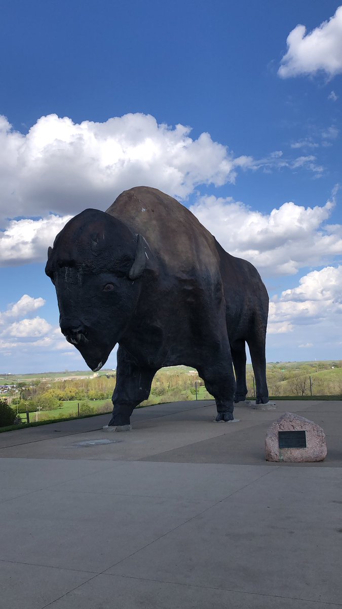 #GiantobjectChallege @genuinedavid @CarolHomco @Str8OuttaIowa @LessN2 @Floridan509 World’s Largest Buffalo Monument