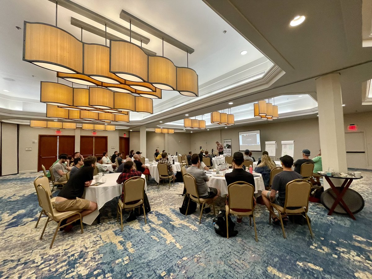 sectionio's tweet photo. Our fearless founder and CEO @stewmcgrath running the team through our 2022 objectives and what’s next. #sectionup https://t.co/dFvxI2acVc