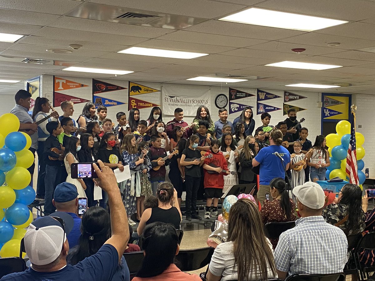 Today, we celebrated 5th grade continuation! These students have persevered through many challenges over the past few years, and we could not be more proud. No matter where you go, you will always be Northridge Bengals! 💙💛 #StVrainStorm <a href="/SvvsdSchuh/">Kristopher Schuh</a> @svvsd