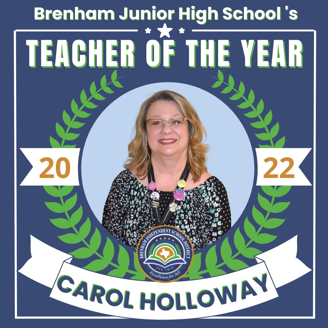 Brenham ISD (@brenhamisd) on Twitter photo Congratulations to <a href="/BrenhamJHS/">Brenham Junior High</a> School's Teacher of the Year Carol Holloway and Paraprofessional of the Year Aamna Baig! Thank you for all the amazing work you do for our students and Brenham ISD community! Congratulations to <a href="/BrenhamJHS/">Brenham Junior High</a> School's Teacher of the Year Carol Holloway and Paraprofessional of the Year Aamna Baig! Thank you for all the amazing work you do for our students and Brenham ISD community!