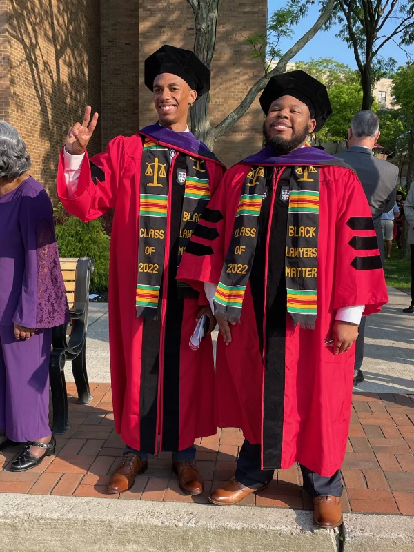 This past Sunday was graduation from <a href="/StJohnsLaw/">StJohnsLaw</a>. Darryl Brown and Albert Stancil are alums of the Ron Brown Prep Program and of Ron Brown Scholars at SJU and now are alums of the law school! Congratulations!