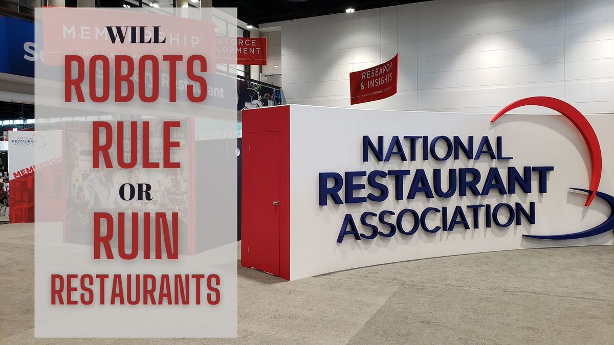Robots roamed the #restaurant show this week, as #innovation and #technology responded to #labor shortages. Is there a difference between practical #Kitchen #automation and #robots? Video: bit.ly/3Grt6SL