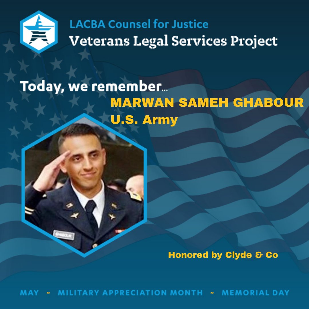 Chief Warrant Officer 2 Marwan Sameh Ghabour died November 12, 2020, in a helicopter crash while on a peacekeeping mission on Egypt’s Sinai Peninsula. 

Honored by Clyde & Co. @ClydeCoNews #militaryapprecation https://t.co/pimRo2relD