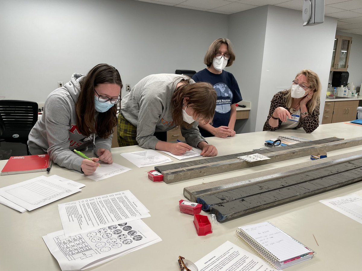 SchererReed's tweet photo. Glacial Sedimentation School #GLASS_OSUMGR is going great @osumgr. Marine geoscience will be in good hands for decades with this crew involved. https://t.co/QpzhjAsdRJ