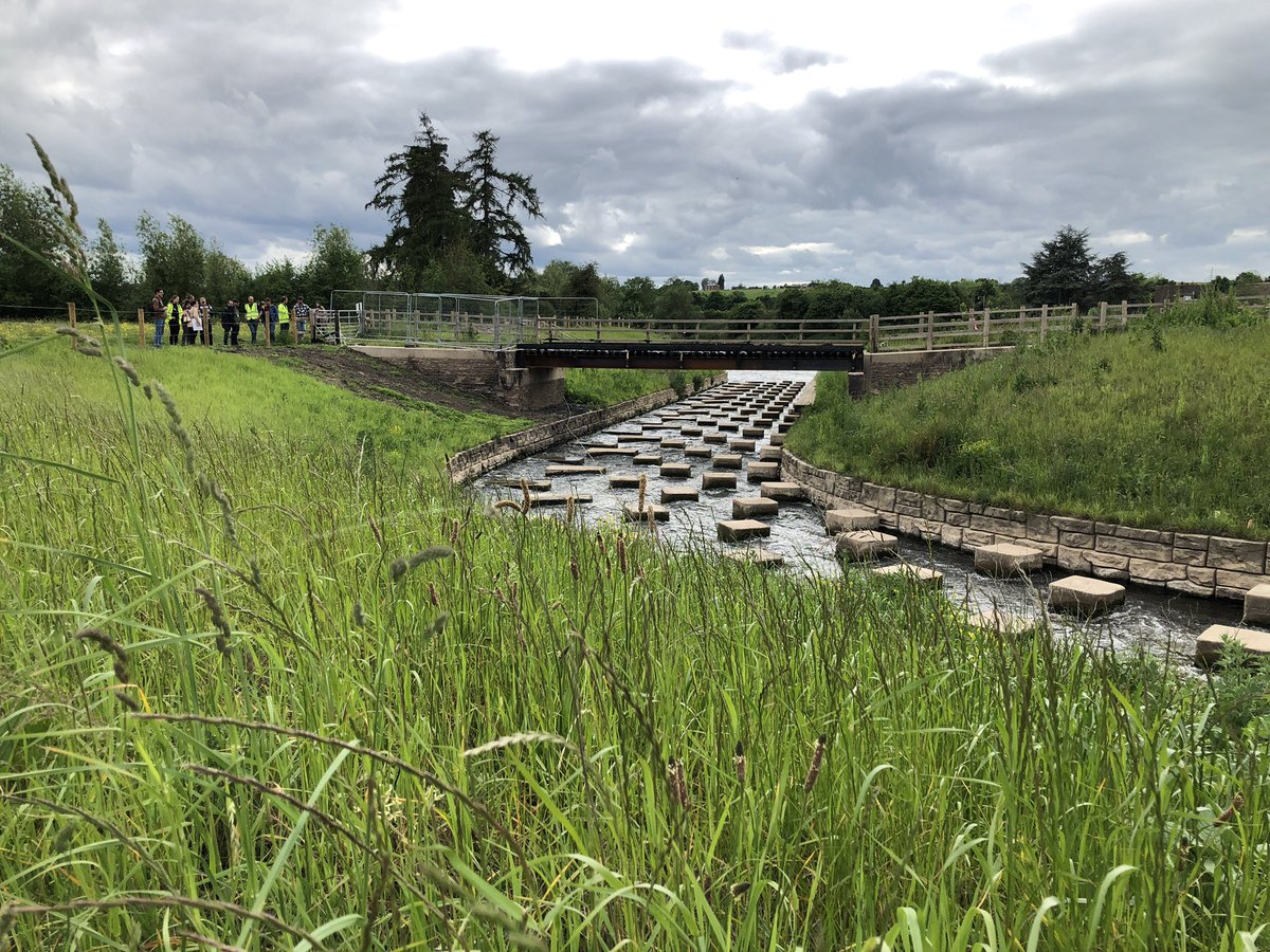 ChrisBaingerEA's tweet photo. Congratulations @SevernUnlocked team and @charlescrundwe1 for a hugely successful #ShadSymposium with inspirational presenters and awesome visits to see the #fishpasses that have unlocked the #Severn for #shad and so many other fish ππ» https://t.co/EmDPdh1qB2