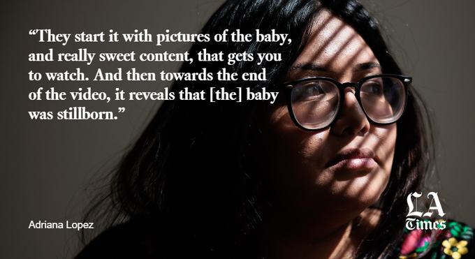 SidelinesMoms's tweet photo. The TikTok and Instagram algorithms are putting videos depicting birth defects and miscarriages in the feeds of pregnant women.  The Los Angeles Times covers this here: 
https://t.co/oSvsWITS3t OR https://t.co/pdGxioroza
#SidelinesMoms #pregnancy #TikTokpregnancy https://t.co/pJGhF9wZKR
