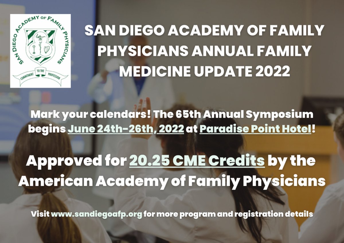 San Diego Academy of Family Physicians tweet media