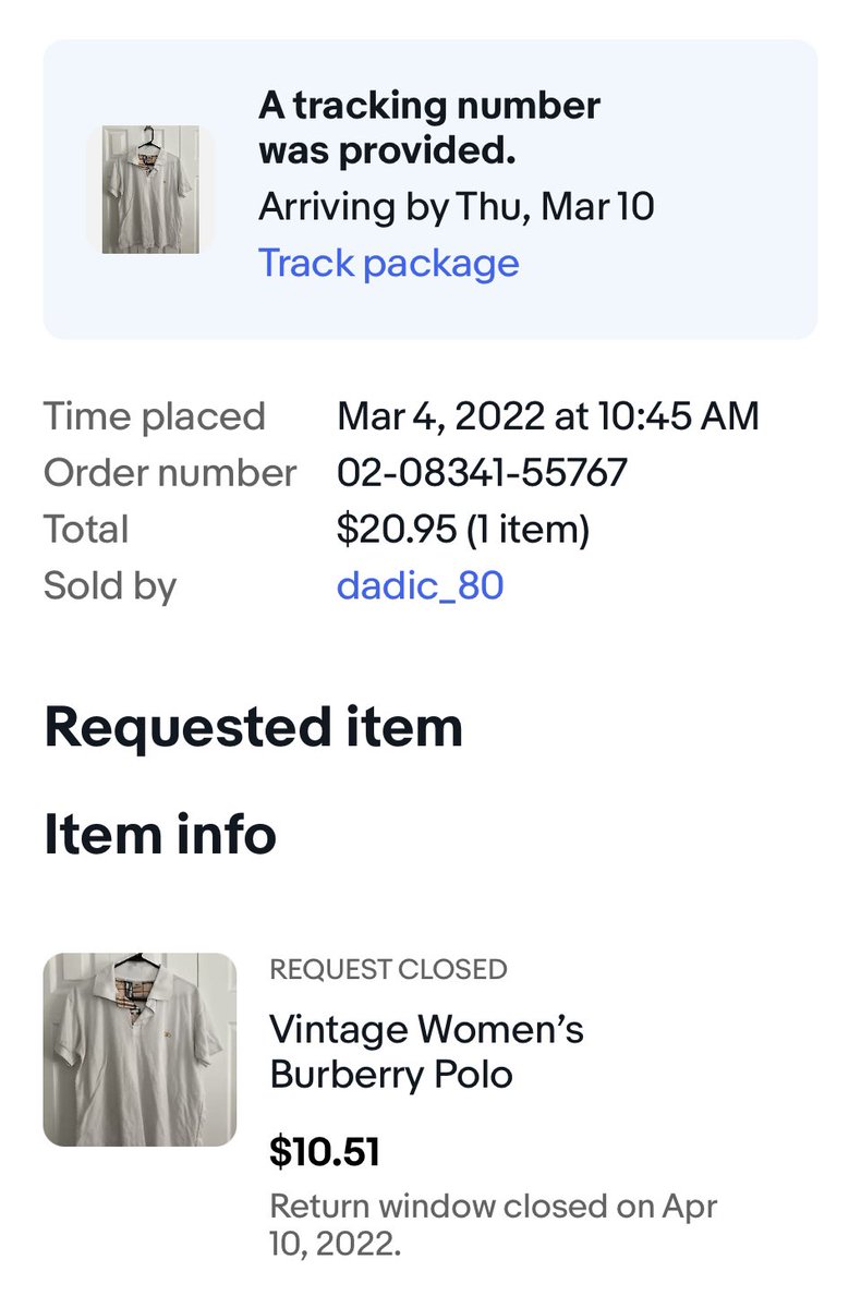 alisemirvine's tweet photo. Hi @ebay I ordered this back in March, it still has not arrived. I have tried to contact the seller several times. Can you help? https://t.co/3ckW34axBn
