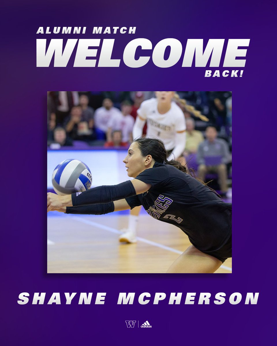 She never missed one set in her Husky career, so you know she's in the lineup on Friday 😏

Thrilled to see Shayne!

#PointHuskies