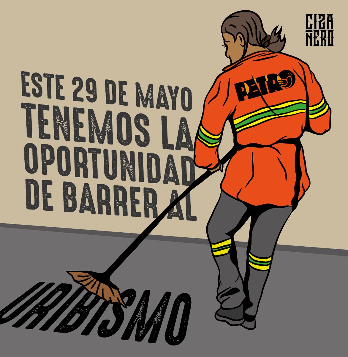 Cizanaparatodos's tweet photo. Este 29 de Mayo tenemos la oportunidad de barrer al #Uribismo
.
.
.
.
.
#Cizañero #PetroPresidente #Barrendera https://t.co/2LHIenywYe