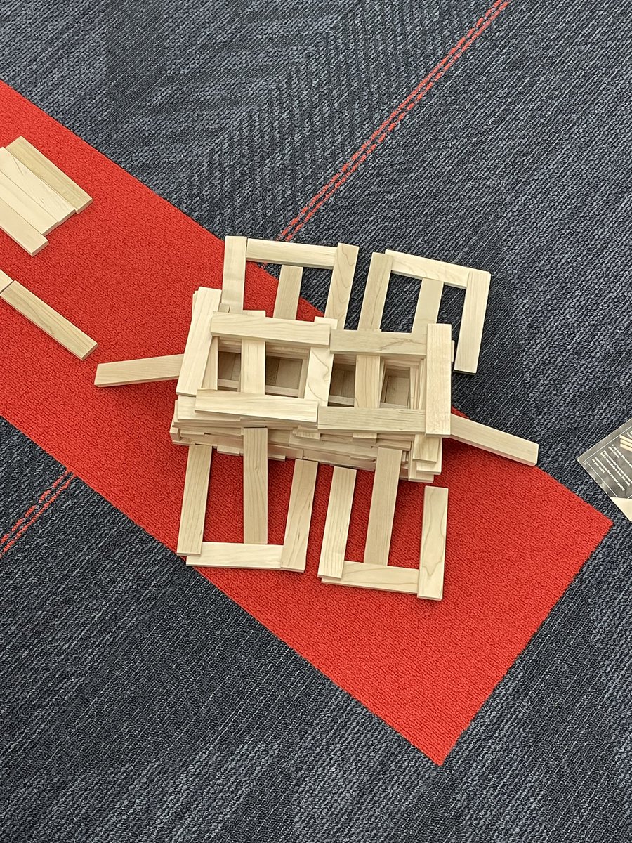 mrsoveracker2nd's tweet photo. We had so much fun building with Keva planks @MediaCenterWss yesterday with Mrs. Holly. https://t.co/eYkTCx6FjM