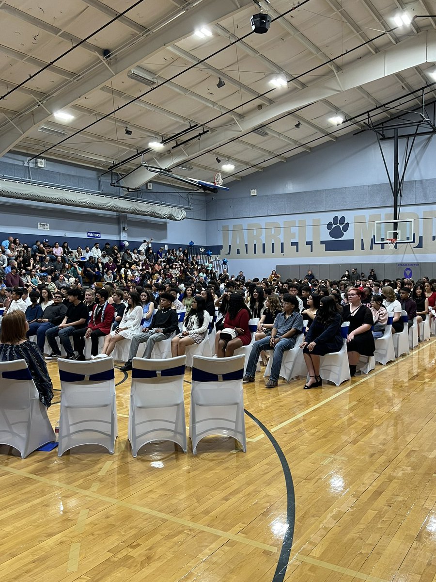 JMS 8th Grade Promotion Ceremony!!  So proud of this group of kids.  #JMSrocks