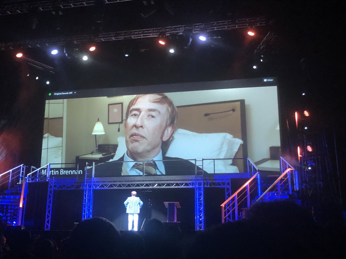 Great night seeing Alan Partridge <a href="/PartridgeLive/">AlanPartridgeLive</a> <a href="/OVOHydro/">OVO Hydro</a>.  Just laughing to myself still remembering things that went on.  No spoilers but what an ending