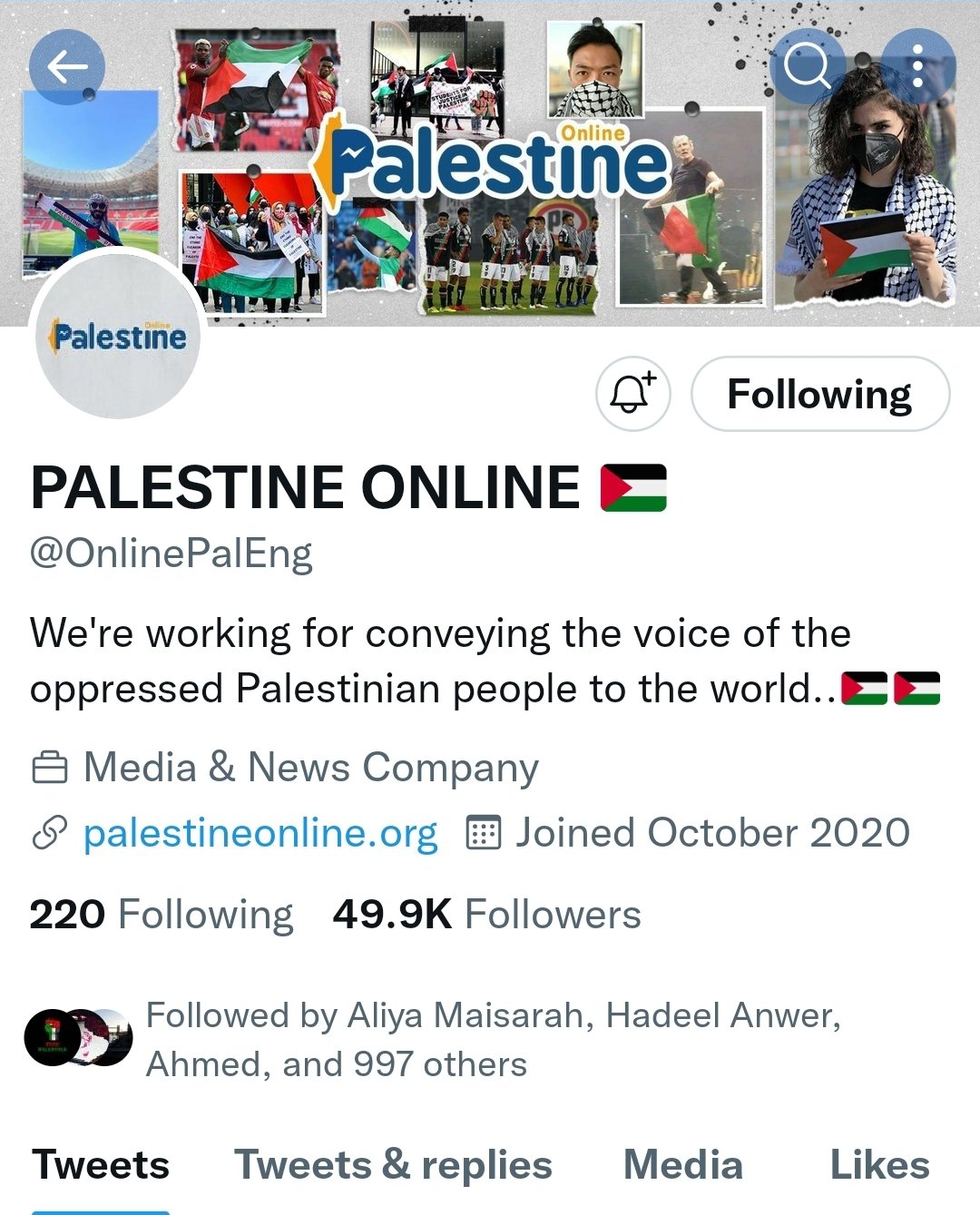 Here Palestine 🇵🇸 (@palestinia12) / Twitter