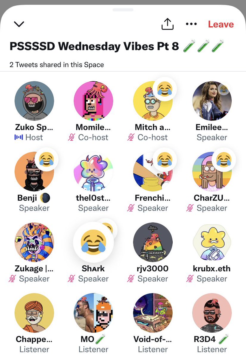 cryptochapja's tweet photo. https://t.co/odoPcTfqI0

Join the @ThePossessedNFT Wednesday vibes. Posse on a roll today 💪🏾🧪

@luuminize @ggDaydreams @whatthefurr @tmw_buidls @OneEyeZuko @MummyBr @emileeprobz  @_BenjiLT https://t.co/8kyQipHcBC