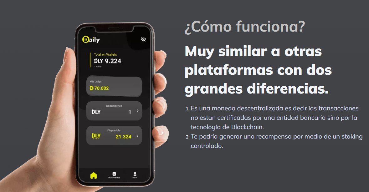 LuchoCardenasCa's tweet image. La 3ra: Esta es la que más rápido se encuentra cuando pones #DailyCOP en Google y que también se centra en @MiDailyWallet; pero te dicen que esta es la app donde "supuestamente" puedes generar el rendimiento diario (pero que no dice cuánto).