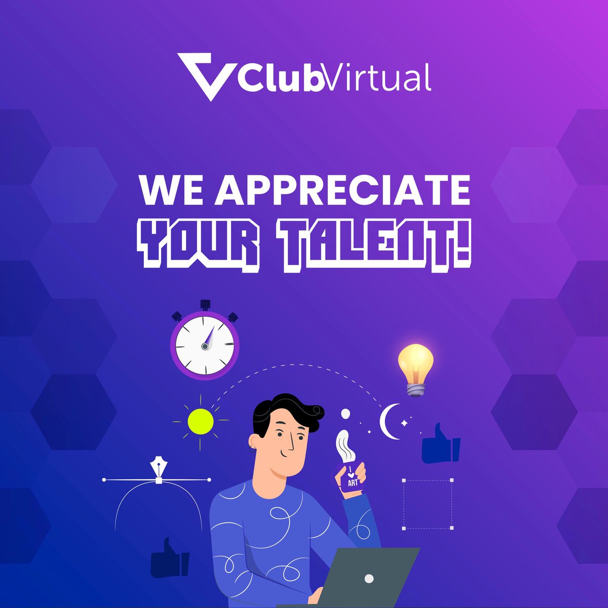 clubvirtual_io's tweet photo. 🎨Talents at all levels should be appreciated and never relegated. Showcase your abilities and find like minded individuals who value you and your work at any stage. 🖌

#nft #nftcommunity #nftart #nftartist #nftaustralia #digitalartgallery https://t.co/875VymEHis