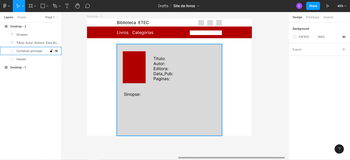 indexcoding's tweet image. Rascunhos e ideias de design do TCC:
A primeira imagem é o rascunho do inicio do site;
A segunda é rascunho da pagina do livro;
Esses design foram criado no FIGMA, um aplicativo web.