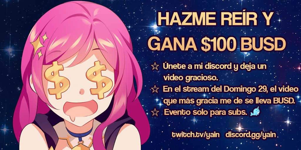 Sexta edición del "Hazme reír" de #SubsConROI !
Para mas detalles únete a mi Discord :3
discord.gg/Yain

#crypto #cryptocurrency #Giveaway #P2E #NFTs