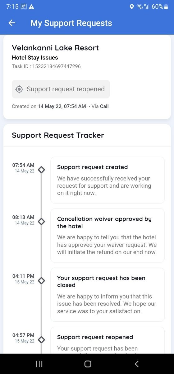 JeniferDharmar1's tweet photo. @goibibo customercare approved the refund and next day cancelled it! 40K Because of their mood swings now I need to follow up them from NewZealand. Who will trust Indian websites. Proof attached. @Rajesh_Magow @CCI_India @PMOIndia @TourismFaith @vikalpsahni @riteshagar @alnehaa https://t.co/SE58vUMdEi
