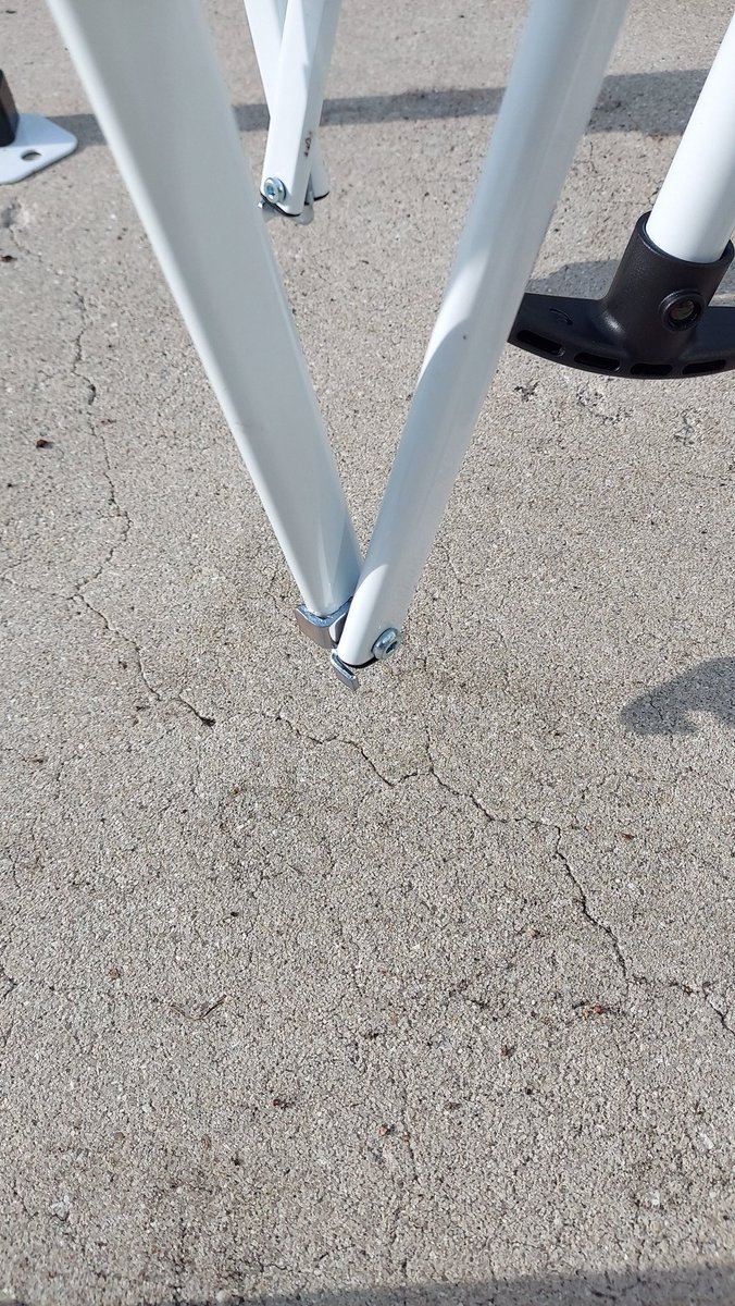 Hey, <a href="/Walmart/">Walmart</a>... the Ozark Trail 10 x 10 Simple Push Canopy collapsed a week after I bought it. The bolts to two of the stop clips sheared tight off and didn't even bend the thin metal legs! <a href="/walmarthelp/">Walmart Help</a>