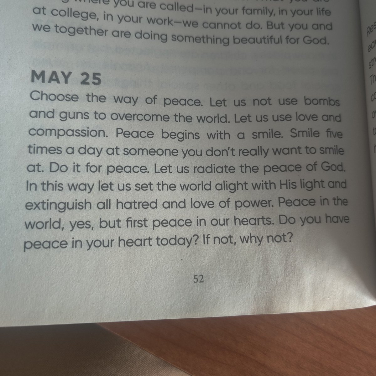 SVDPSeattle's tweet photo. Today's words from 
Mother Teresa's book:
"Do Something Beautiful for God" https://t.co/cexTHLilo5