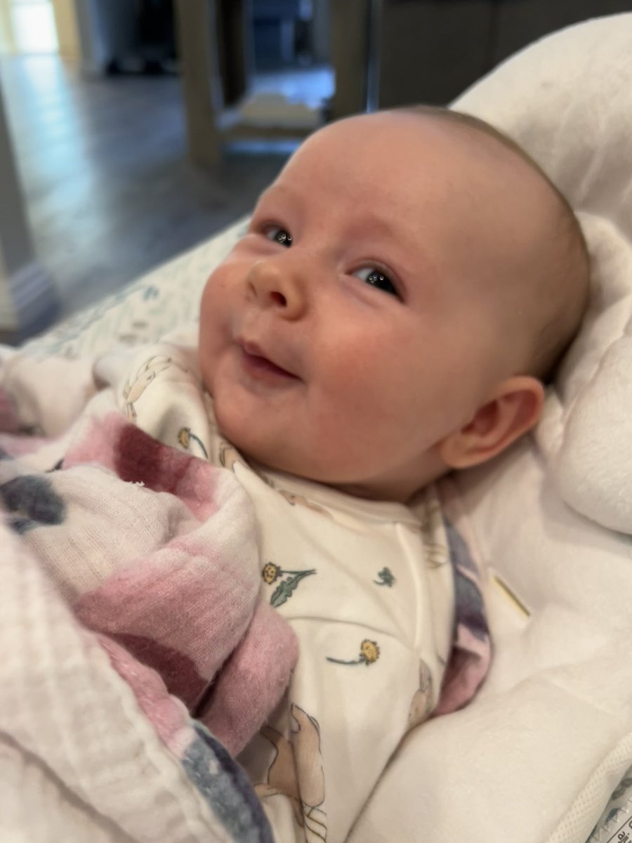 JennyPearse1's tweet photo. Some days the world doesn’t make sense but I gaze into my granddaughter’s face and everything melts away. I can’t believe you’ve been here for over two months Miss M. You light up my world 🌏🥰🤩💝 #jenesisgems #granddaughter #nanny #babyspam https://t.co/MK8crxeh9f