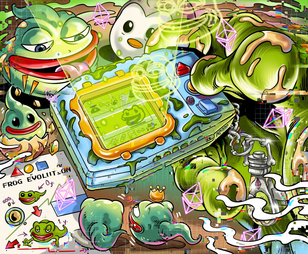 🔥New listed🔥 THE FROG UNIVERSE
 by <a href="/janrayab/">The Art District'86</a> on  <a href="/foundation/">Foundation 🌐</a> 
🐸Frog evolution 🐸 1/1 e. Reserved 0.123 $eth
📌 foundation.app/@theartdistric…

#nfts #NFTCollection #nftcollectors #nftart #MetaverseNFT