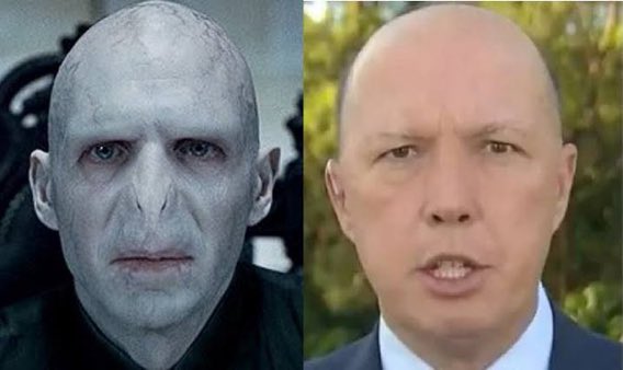 I’m not saying he looks like Voldemort, but have you ever seen Dutton and Voldemort in the same room together?