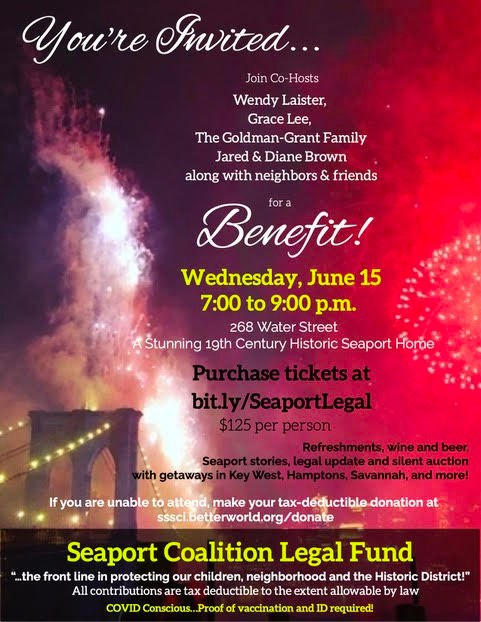 SeaportCo's tweet photo. #250Water #250WaterStreet
Please come to our fundraiser! Help protect the south Street Seaport and the people who live there!
Buy a ticket here https://t.co/fyhOHXc3dI...
Can't come? Donate here https://t.co/2OD9M1PGHN https://t.co/jN0wJIgVJm