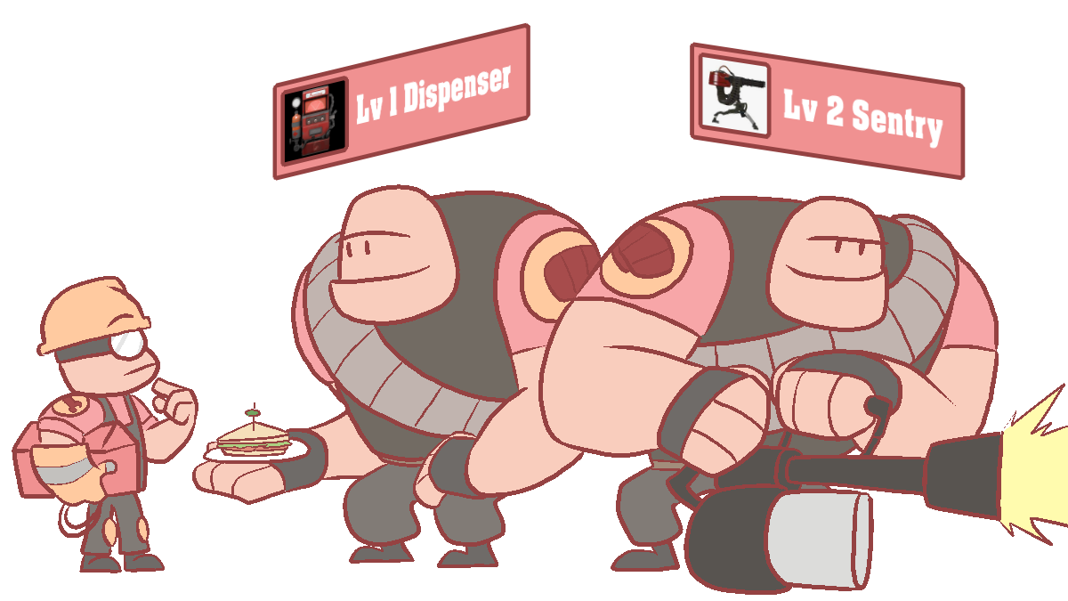 Lintmod's tweet image. [TeamFortress2] To a game near and dear to my heart, providing memories from unforgettable killstreaks to a pair of heavies roleplaying as a sentry nest #savetf2