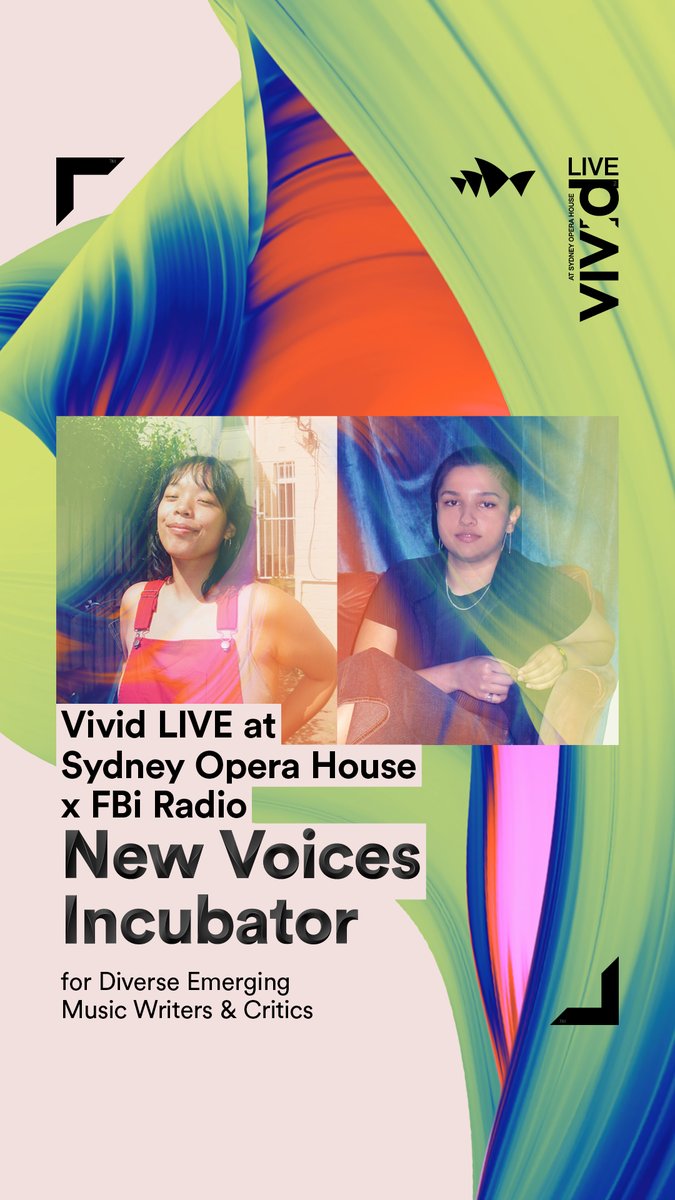 We’ve just announced Cynthia Loh and Rhea Thomas as recipients of the New Voices Incubator for Diverse Emerging Music Writers &amp; Critics w/ <a href="/fbiradio/">FBi Radio</a>. Get to know them and read about their proposed artist features here: sydneyoperahouse.com/festivals/vivi…