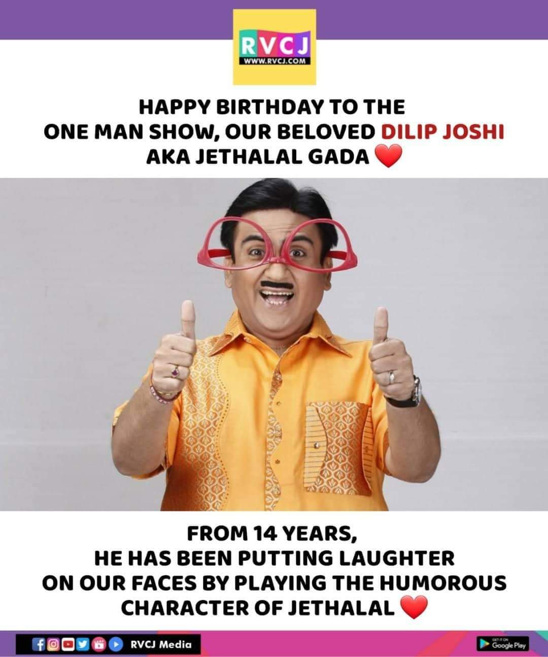 Happy Birthday Dilip Joshi!        