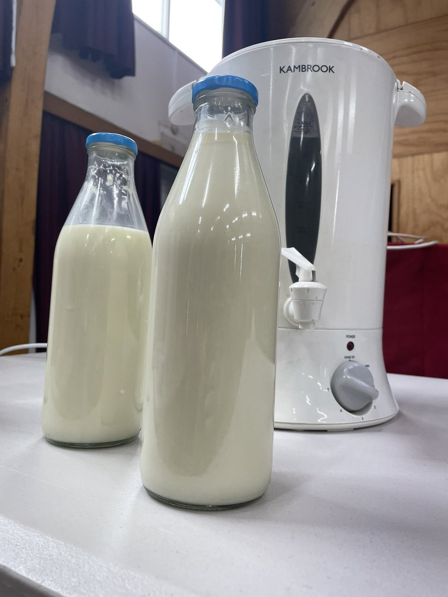 Lovely visit to Nayland College where they get their milk in bottles!
