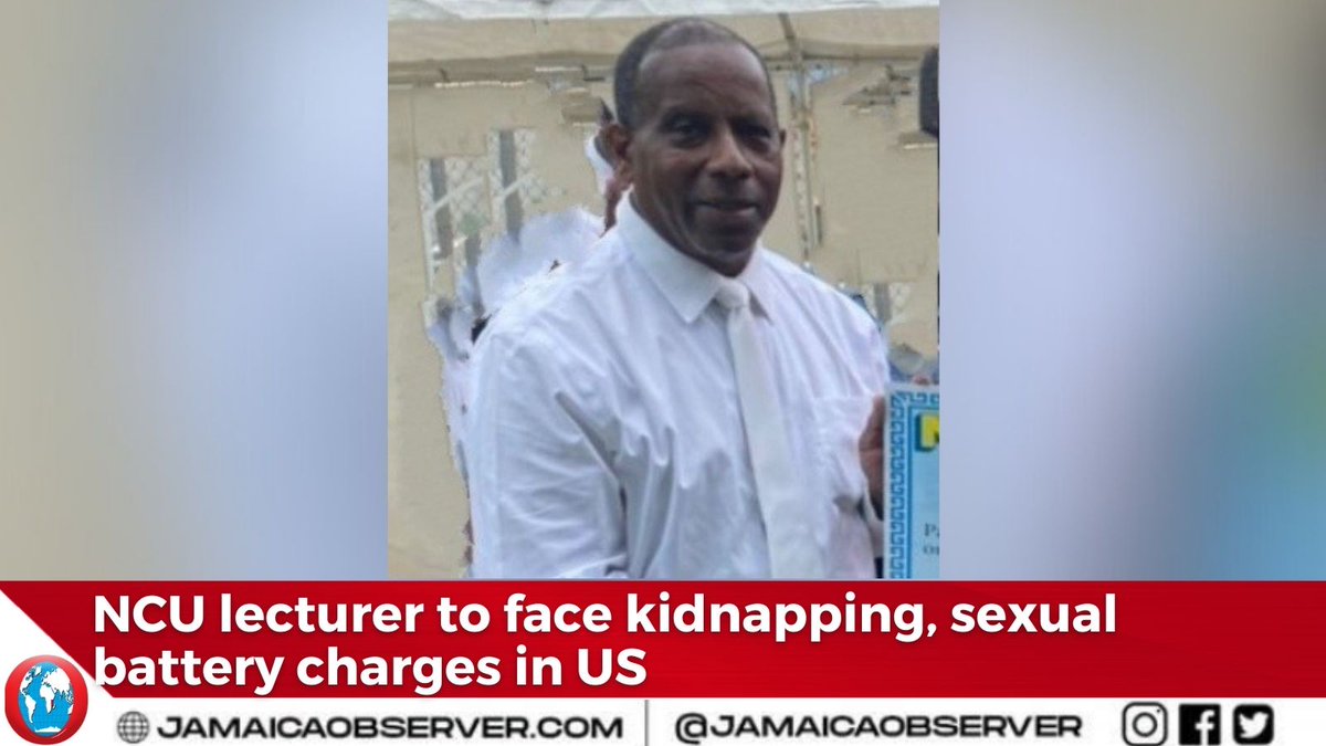 JamaicaObserver's tweet photo. A Jamaican university lecturer is to face multiple charges in the United States after waiving his right to an extradition hearing when he appeared in the Kingston and St Andrew Parish Court on Tuesday.
https://t.co/CJub37kZol https://t.co/errOFRKDNp