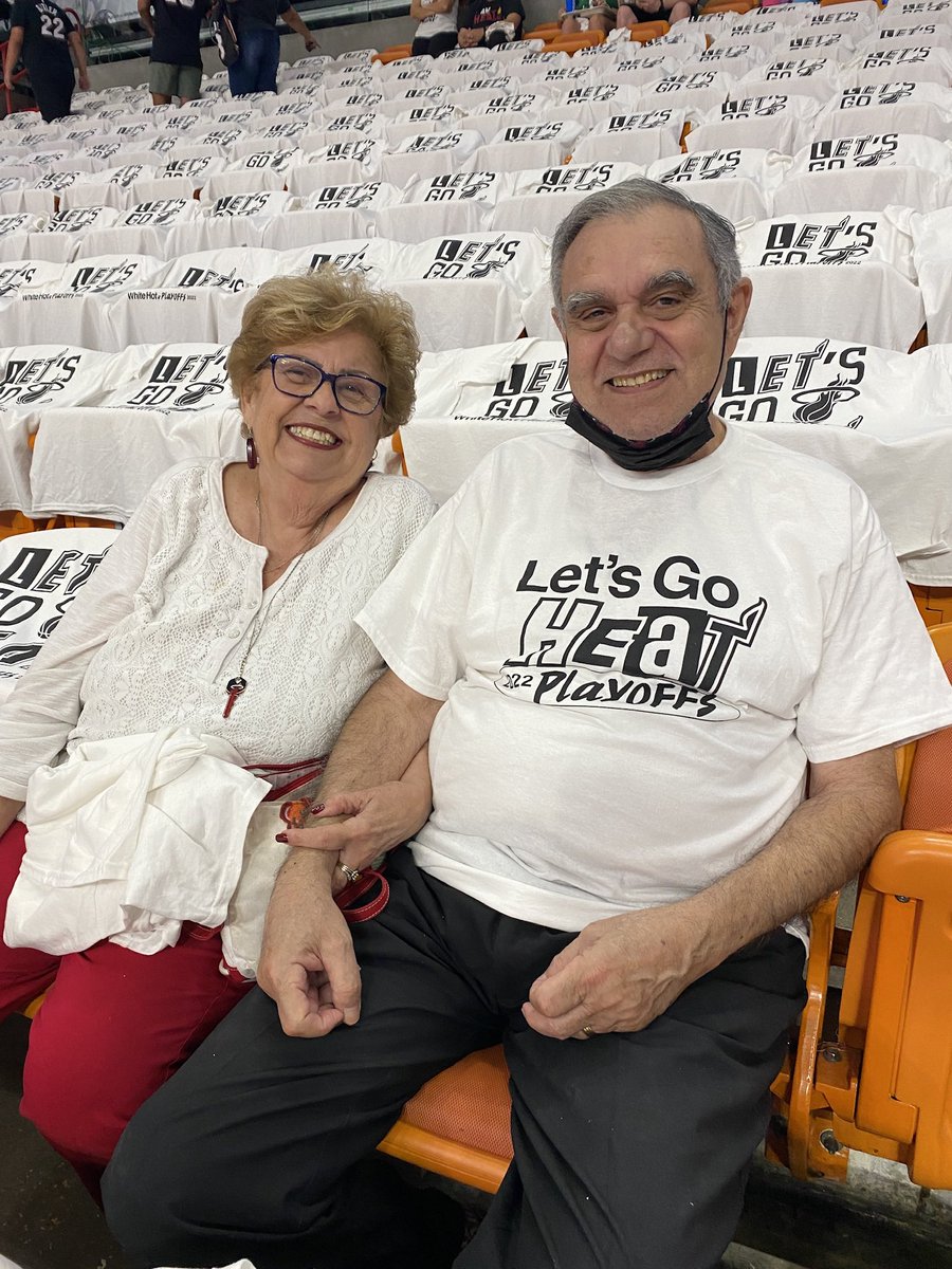 CourtneyFallon_'s tweet photo. Words from the King &amp; Queen 👑 ahead of Game 5: 

“Which team is going to show up tonight? The good team or the bad team!” - @LeBatardShow https://t.co/rLZiMDVM7t