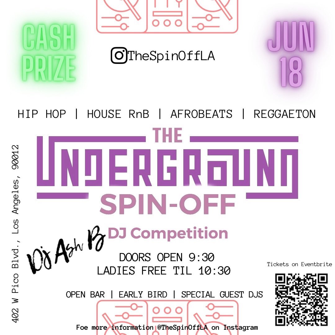 KangarooJac's tweet photo. The Underground Spin Off LA is around the corner 🤩 @therealDJAshB https://t.co/B5zR5w8Nkz